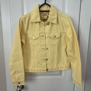Michael Kors Women's Sunshine Yellow Denim Jacket